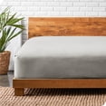 thumbnail image 1 of Bare Home 100% Cotton Flannel Fitted Sheet - Deep Pocket - King, Light Gray, 1 of 5