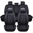thumbnail image 2 of Maidao Car Seat Covers Full Set for Subaru for Legacy 2003-Present 5 Seats Compatible Airbag Water Resistant Front Rear Cushion Protector Black, 2 of 9