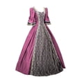 thumbnail image 1 of JGGSPWM Robe Victorienne Renaissance Médiévale pour Femmes Vintage en Dentelle à Coutures Corset de Princesse Robe de Bal Rose G, 1 of 3