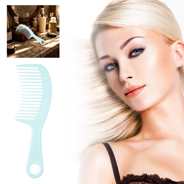 Long Hair Women's Large Tooth Comb Massage Portable Wide Tooth Comb Plastic Thickened Hairdressing Comb Portable Comb for Long Hair Care and Scalp Massage