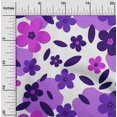 thumbnail image 2 of oneOone Silk Tabby Purple Fabric Floral Craft Projects Decor Fabric Printed By The Yard 42 Inch Wide, 2 of 4