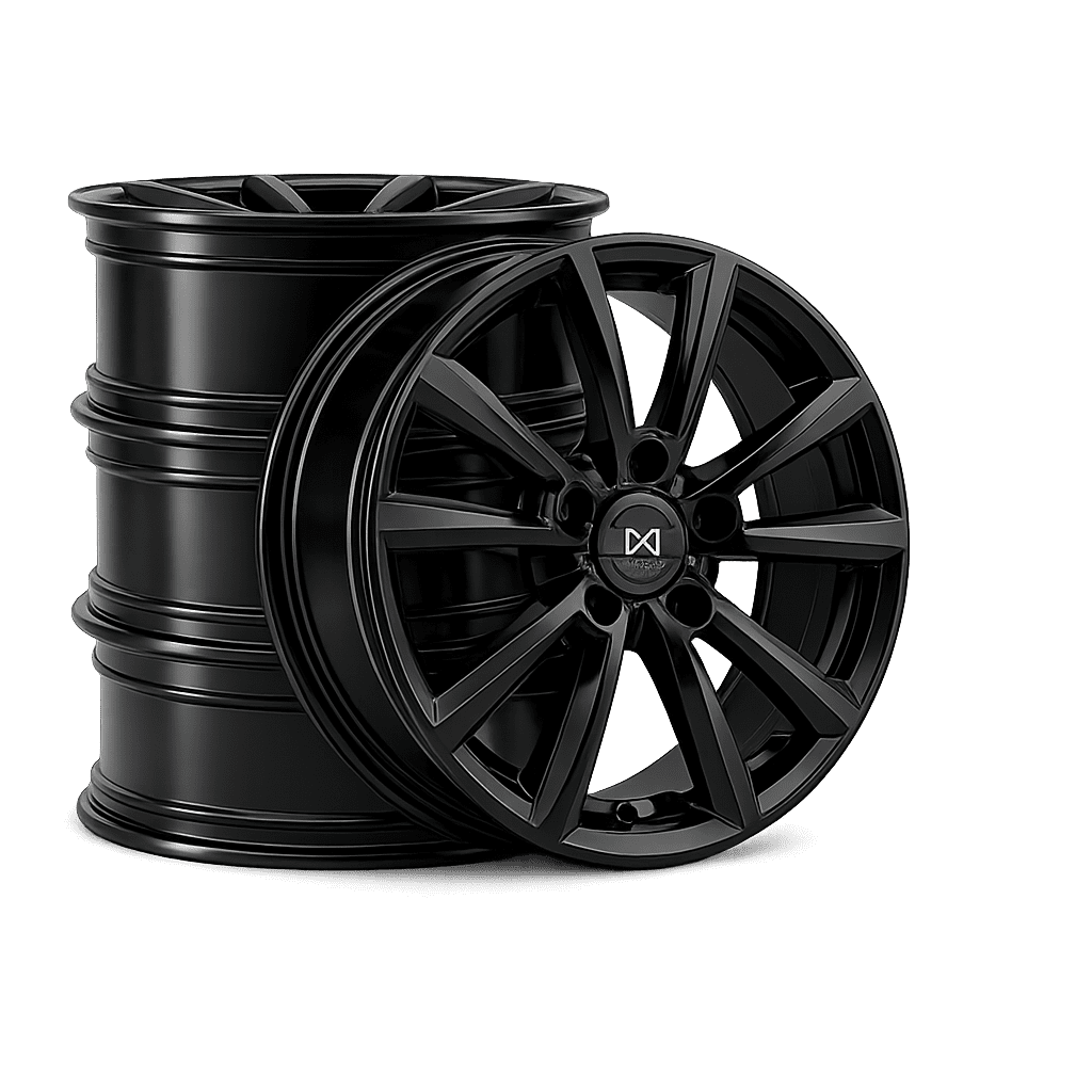 4 x jantes Wildland Hurricane en alliage Noir brillant de 20x8.5 pouces pour 2019-2026 Chevrolet Silverado 1500