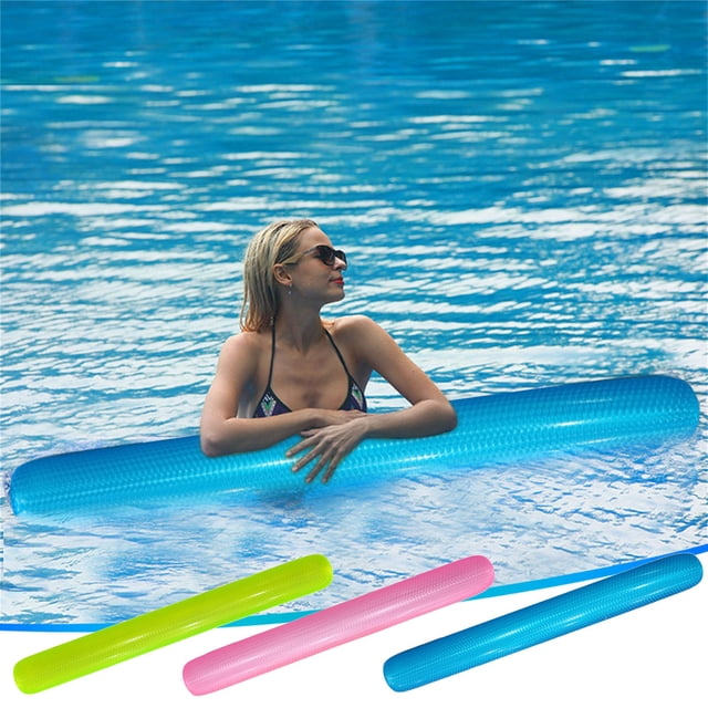 Nsxcdh Pvc Inflatable Swimming Aid Explosion Proof Floating Buoyancy Bar Adult 39.4in Bright Colors Portable Pool Beach Water Yoga Training Sports Tool Home Indoor Sports for women man Gift