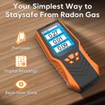thumbnail image 4 of Détecteur de Radon Portatif Précision en Temps Réel Longue Durée Moyenne Écran LCD Kit de Test de Radon pour Maison École Test de Radon, 4 of 6