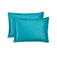 thumbnail image 3 of Nestl Ensemble de Housse de Couette, Design Réversible avec devant en Molleton Peluche Découpé et Dos en Microfibre Brossée Douce pour Couettes, Ensemble 3 Pcs avec Fermeture Éclair et Attaches, Housse de Couette Pleine, Bleu Sarcelle, 3 of 8