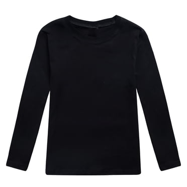 PMVFHDE Kids Clothes Toddler Boys Girls Autumn Long Sleeve Solid Prints T Shirt Tops Girls Tops, Tees & Shirts