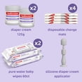 thumbnail image 2 of Sudocrem® Diaper Change Gift Set - 2x 60 Count Wipes | 2x 125 Gram Diaper Rash Cream | 1x Diaper Cream Applicator | 4x Disposable Change Mats, 2 of 10