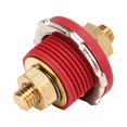 thumbnail image 3 of Battery Connector, 250A Zinc Alloy Brass 3/8in Thru Panel Terminal Safe Connection  For Marine For RV Black,Red, 3 of 8