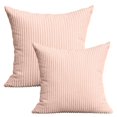 thumbnail image 1 of MesaSe Home Textile 20” X 20” Modern Contemporary Transitional Navy Blue Striped Polyester Throw Pillow ( 2 Count) Home Decoration Suitable for Living Room and Bedroom, 1 of 10