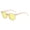 Yellow, variant on XASZHN Retro Square Sunglasses with Rice Stud Design Vintage Fashion Sun Glasses White One Size