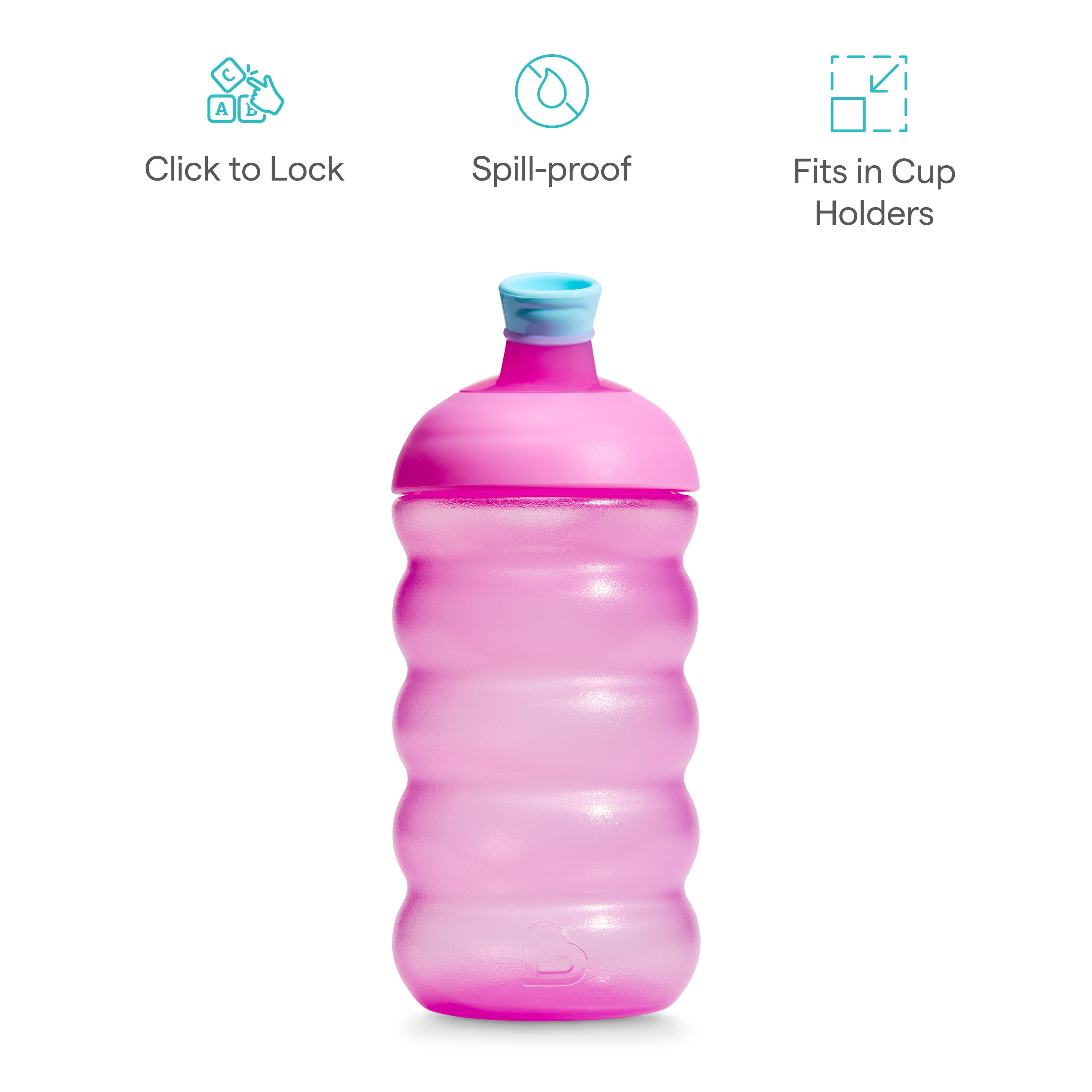 Munchkin® Click Lock™ – Gobelet d’apprentissage antifuites pour tout-petits avec bec souple à l’épreuve des morsures, pour enfants de 9 mois et plus, 10 oz (296 ml), paquet de 1