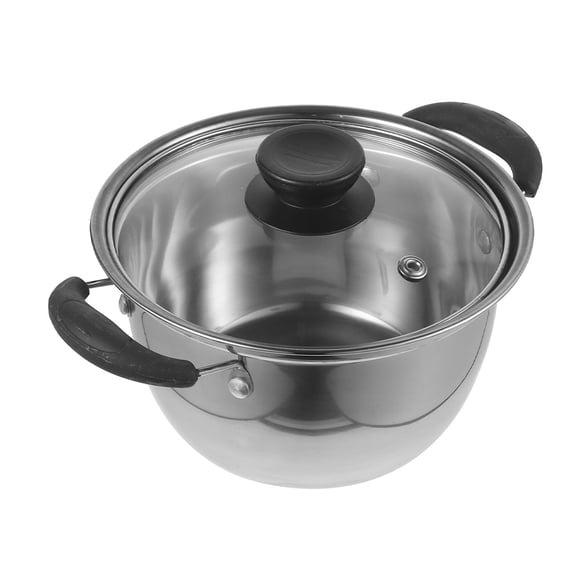 HONMEET Kitchen Cooking Pot Stainless Steel Round Shape 1Pack for Home Cooks