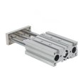 thumbnail image 4 of 3 Rod Pneumatic Cylinder, Sliding Bearing Pneumatic Air Cylinder SMC Type 40mm Stroke  With Guide For Industrial Use, 4 of 8