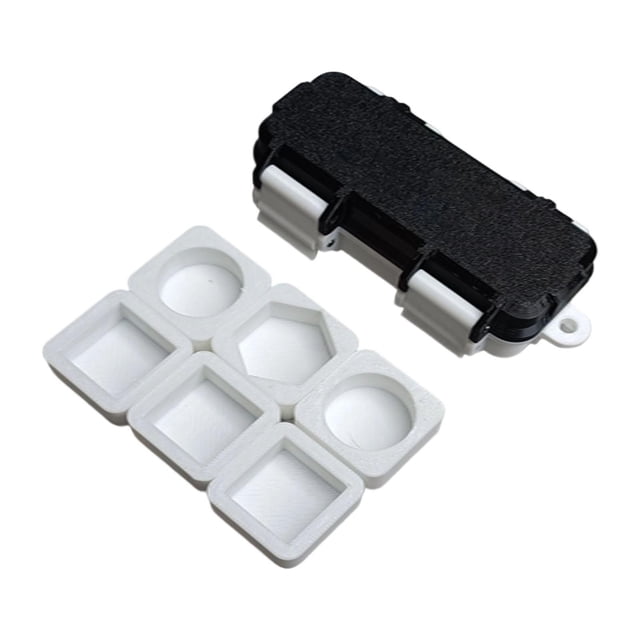 Siruishop Pool Chalk Holder Multifunctional Portable Compact Billiard Cue Chalk Holder black