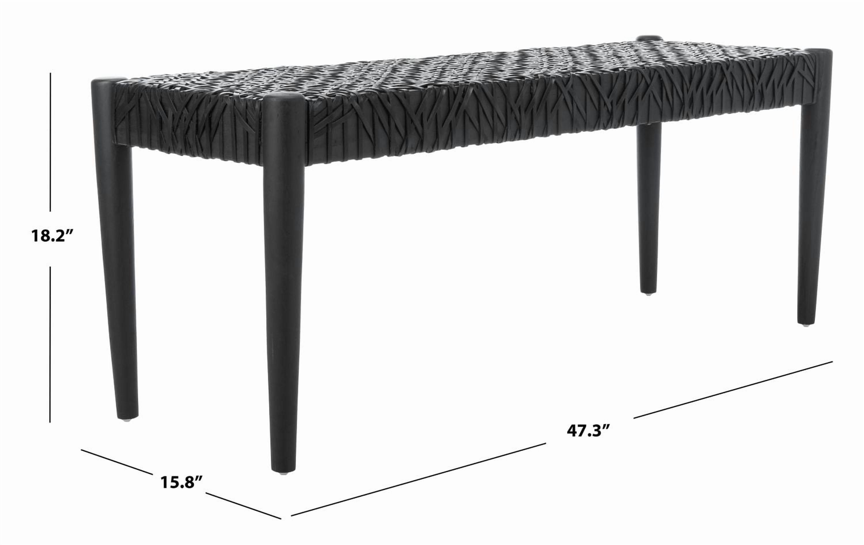 Safavieh Bandelier Cowhide Leather Bench