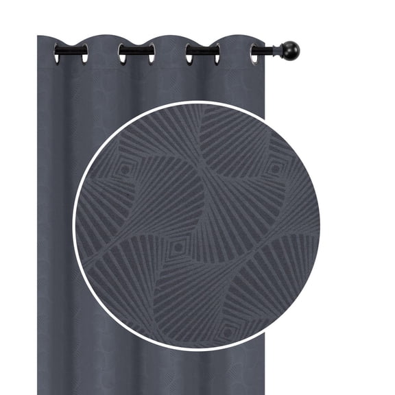 Embossed Panel W 8 Grom (Shell) (Gray) (96") - Set of 2