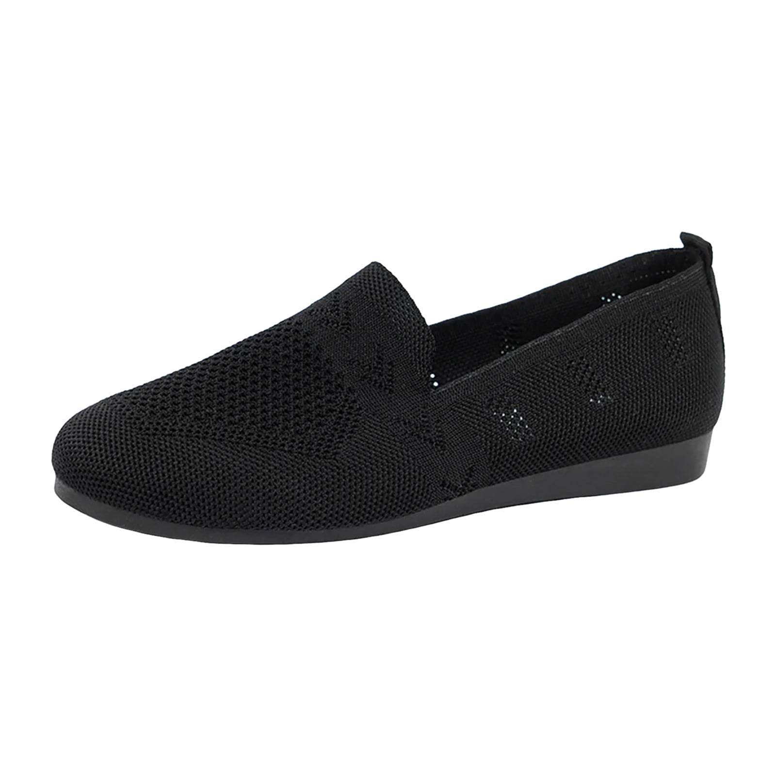 HBFAGFB Chaussures Décontractées pour Femmes Confortables et Simples à Semelle Plate à Enfiler Femmes Noir Taille 38