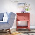 thumbnail image 4 of Ameriwood Home Table d'Appoint Franklin avec 2 Tiroirs en Terracotta, 4 of 11