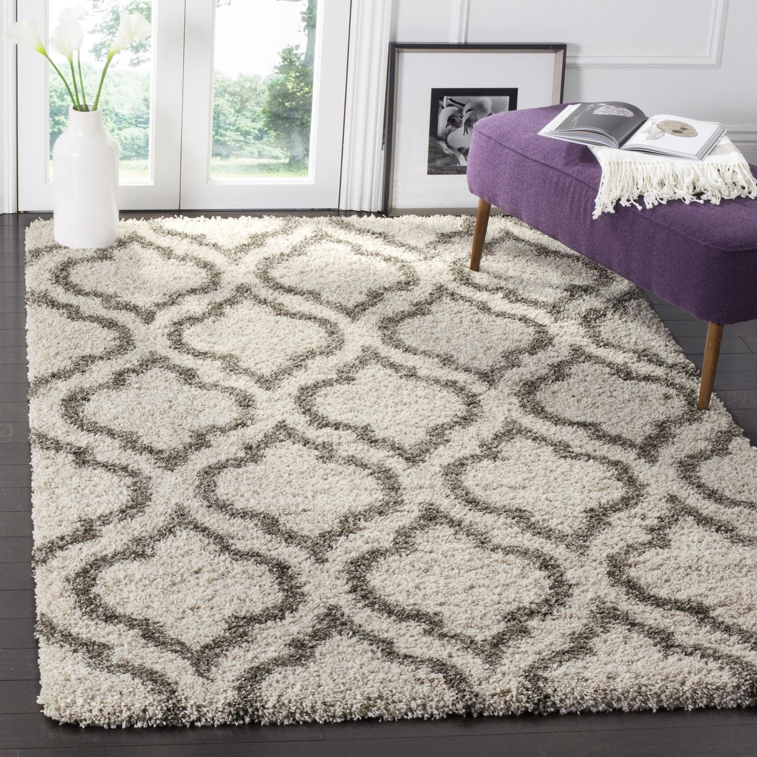 Safavieh Hudson Louise Tapis Géométrique Shag