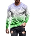 thumbnail image 2 of Meichang T-Shirt à Manches Longues pour Hommes Doux, T-Shirts Graphiques pour Hommes Tendance avec Imprimé 3D d'Illusion d'Optique, T-Shirts Mode à Col Rond pour le Gym à Manches Longues pour Hommes, 2 of 5