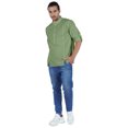 thumbnail image 2 of Atasi Chemise Henley Indienne pour Homme à Manches Longues, Décontractée, Col Mandarin, Courte Kurta, 2 of 7