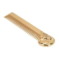 thumbnail image 1 of Stainless Steel Beard Comb Skull Shaped Handle Styling Tool Home Salon Men Mustache Hair Comb, 1 of 7