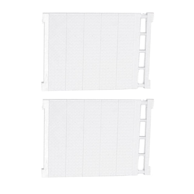 DOLITY 2 Pcs Organisateur d'Étagère en Métal Robuste, Étagère de Garde-Robe Extensible et Tige, Gain de Place