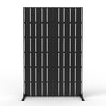 thumbnail image 1 of 72" H x 47" W Freestanding Metal Privacy Screen - Rustproof Weather-Resistant, 0.39" Gap Decorative Fence for Patio & Garden, 1 of 7