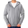 thumbnail image 1 of Jerzees Men's Adult Full Zip Hooded Sweatshirt, Athletic Heather, Medium, 1 of 1
