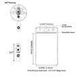 thumbnail image 2 of 10 Pieces Waterproof Plastic Card 3 Holder Transparent Badge Name Tag Pre-punched Sleeve Driver License Cardholder, 2 of 9