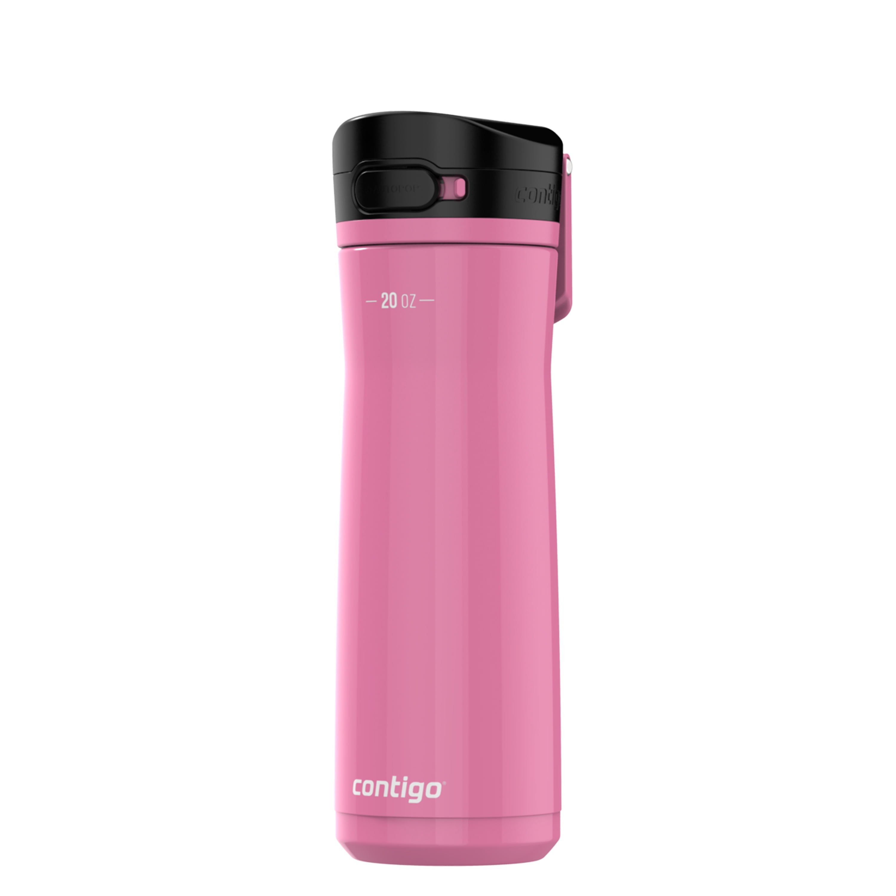 Contigo Jackson Chill 2.0 Water Bottle with AUTOPOP Lid, 20 oz (591 mL), Azalea