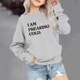 thumbnail image 1 of Mefallenssiah Chandail en Molleton Surdimensionné à Col Rond pour Filles Mode Enfants Manches Longues Chandail 1-12 Ans, 1 of 6