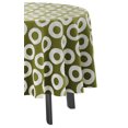 thumbnail image 3 of Vargottam Indoor/OutdoorRoundTablecloth 58 InchRoundTablecloth Waterproof PatioTableCloths- Spring/SummerTableCovers for Backyard CircularTable/BBQs/Picnic -Olive Green, 3 of 8