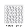 thumbnail image 1 of Fasade Terrain Vinyl Backsplash Panel Matte White 6x6 Inch Sample, 1 of 5