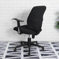 thumbnail image 2 of Split Office Chair Cover Waterproof Universal Washable Stretch polyester Cover Universal Rotating Protective black, 2 of 9
