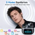 thumbnail image 3 of Refurbished VEATOOL G01 Wireless Earbuds with Smart Touch Control, ANC+ENC Noise Cancellation, 40H Stereo Deep Bass, 3 of 5