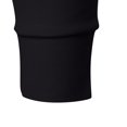 thumbnail image 4 of RXIRUCGD Men's Long Sleeved Solid Color Button Up Collar Top, Black, Size: S, 4 of 8