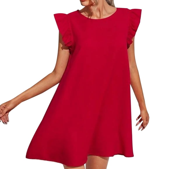 2025 Robe Femme Fraîche Douce Amincissante Femme Habillée Robe de Couleur Unie Robe Décontractée Robe Décontractée Jupe Robe d'Été Femme Robe Maxi à Col en V Robe en Tricot
