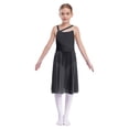 thumbnail image 1 of RUNQHUI Robe de Danse Lyrique Sans Manches pour Filles Justaucorps Color Block Fête Danse Noir 12, 1 of 8