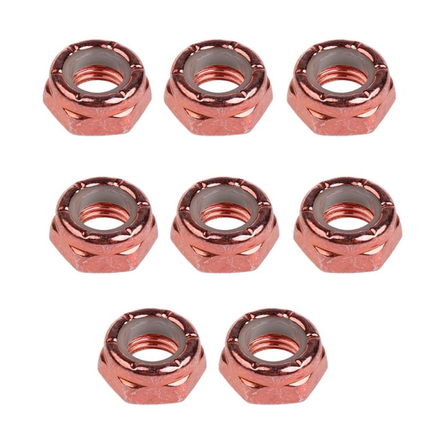 koolsoo 8pcs Acier au Carbone Longboard Truck Essieu Vis Écrous Planche à Roulettes Pièces Chocolat