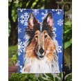 thumbnail image 3 of Carolines Treasures SC9766GF Collie Winter Snowflakes Flag Garden Size, 3 of 3