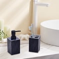 thumbnail image 4 of Meitianfacai Bathroom Accessories Set, 4 Pcs Bathroom Sets, Resin Bathroom Accessory Set with Soap Dispenser, Toothbrush Holder, Toothbrush Cup, Soap Dish for Home Apartment Bathroom Decor, 4 of 7