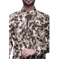 thumbnail image 4 of BESTMAN Chemise Habillée Décontractée pour Homme à Manches Longues, Coupe Ajustée, en Coton, à Boutons, 4 of 5