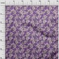 thumbnail image 3 of oneOone Polyester Spandex Purple Fabric Floral Retro Sewing Craft Projects Fabric Prints By Yard 56 Inch Wide, 3 of 5