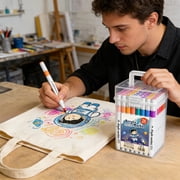 Yeciiwht 12/24-Color Acrylic Paint Markers, Fast-Drying Fine Point Pens for Office Student Supplies