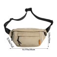 thumbnail image 3 of Sac de Course Bandoulière, Équipé d'Une Sangle de Course Réglable et de 2 Poches Zippées, Adapté pour les Voyages d'Exercice pour Hommes et Femmes, jogging, Cyclisme, Randonnée, Sacs de Taille, 3 of 6