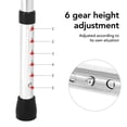 thumbnail image 4 of Déambulateur Pliant Portable, Déambulateur Pliant pour Aînés à Forte Capacité de Charge avec Réglage de Hauteur, Barre Croisée Épaissie en Acier Inoxydable pour Usage Quotidien, 4 of 8