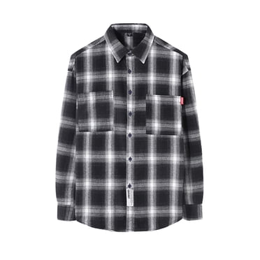CEHVOM The New Men's Regular-fit Long-Sleeve Plaid Flannel Shirt Fashion Casual Sale