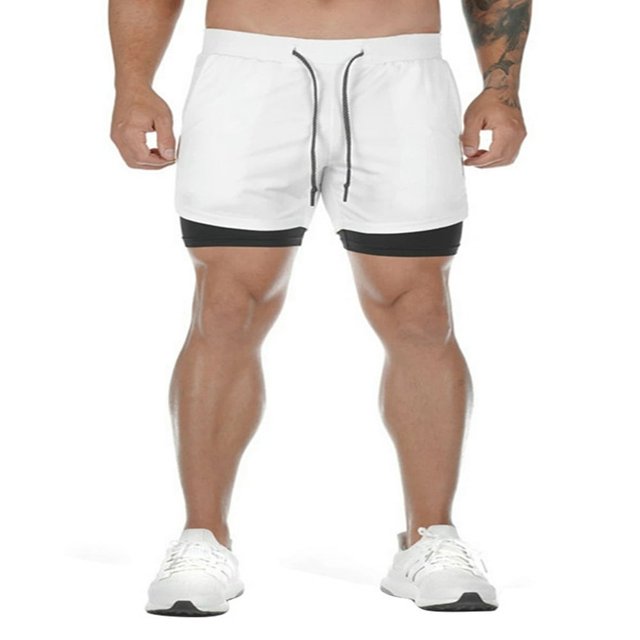 Mens Running Shorts Quick Dry Beachwear Workout Pants with Pockets