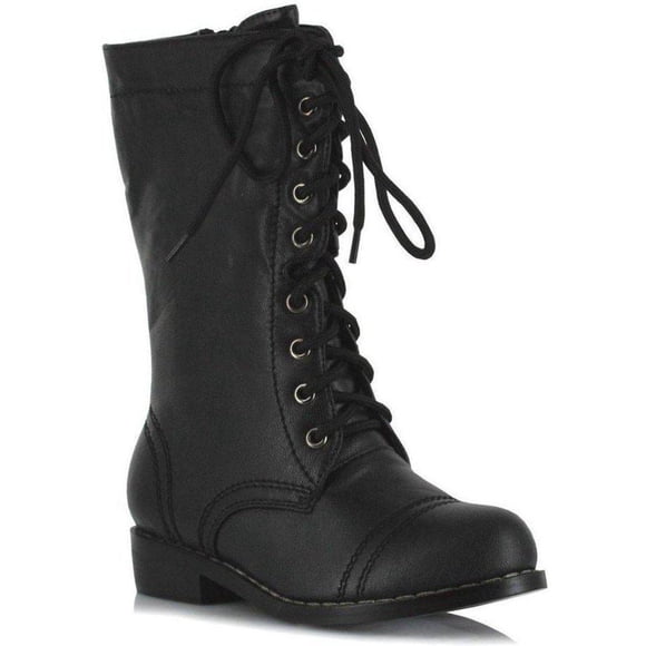 Ellie Shoes E-101-TUFFSTUFF 1 Ankle Combat Boot Children Black / XS